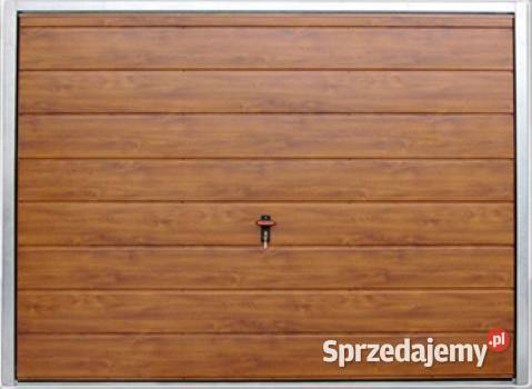 Brama garażowa Markbram złoty dąb pełna 238x208