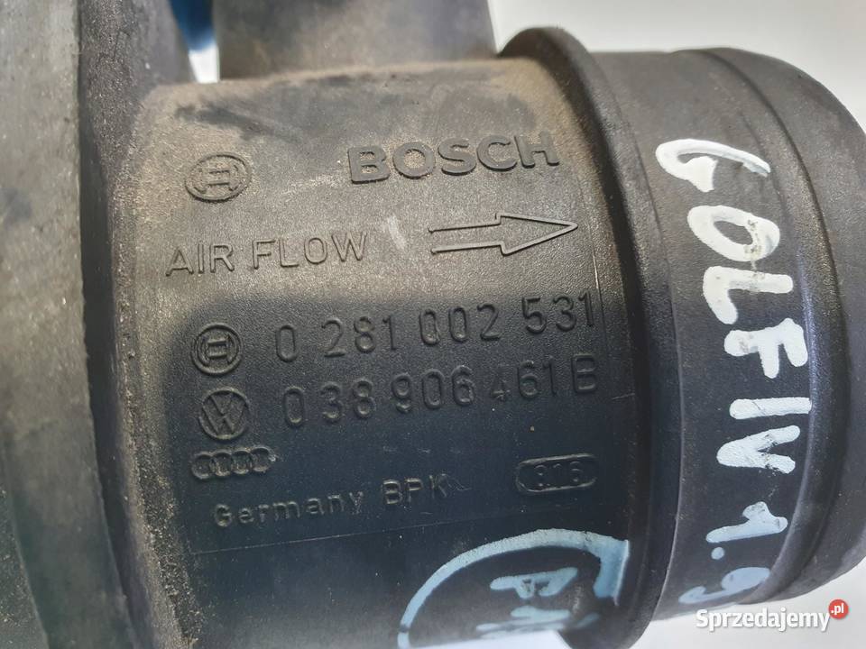 PRZEPŁYWOMIERZ VW Golf IV 19 TDI POWIETRZA lubelskie Rudka