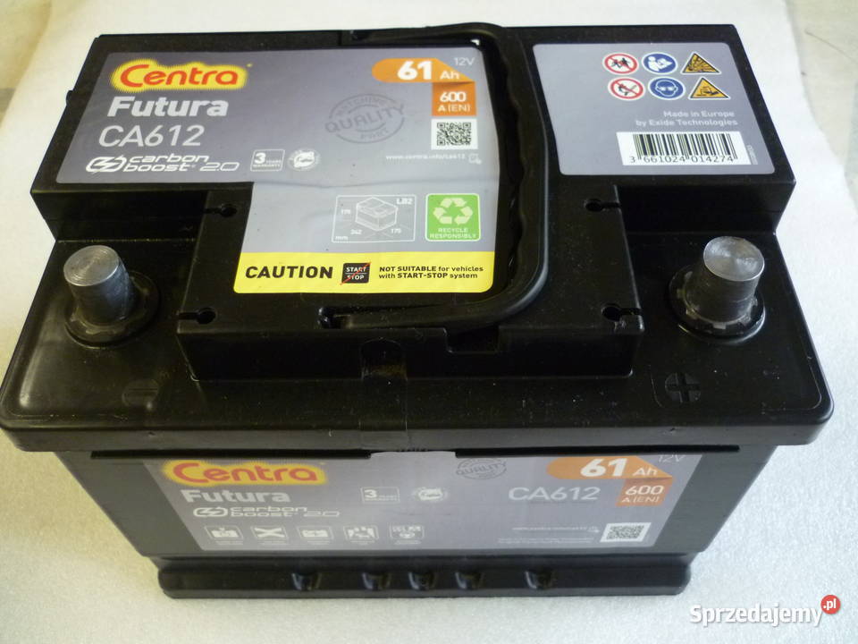Akumulator CENTRA FUTURA 61AH używany stan