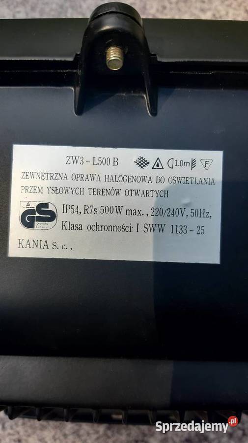 Lampa halogen reflektor 500 Watt śląskie Katowice