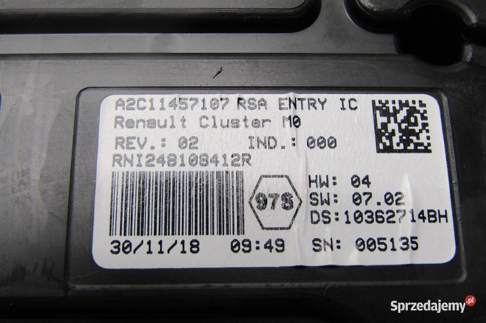 LICZNIK DACIA DUSTER II 248108412R
