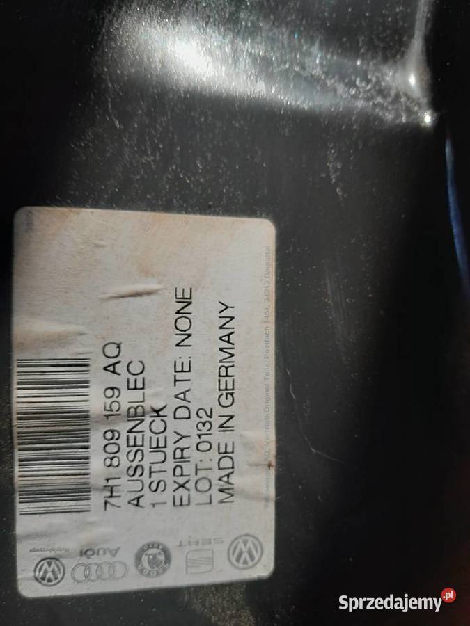 Tylny lewy błotnik vw t5 oryginalny 7H1809159AQ Motoryzacja Międzychód