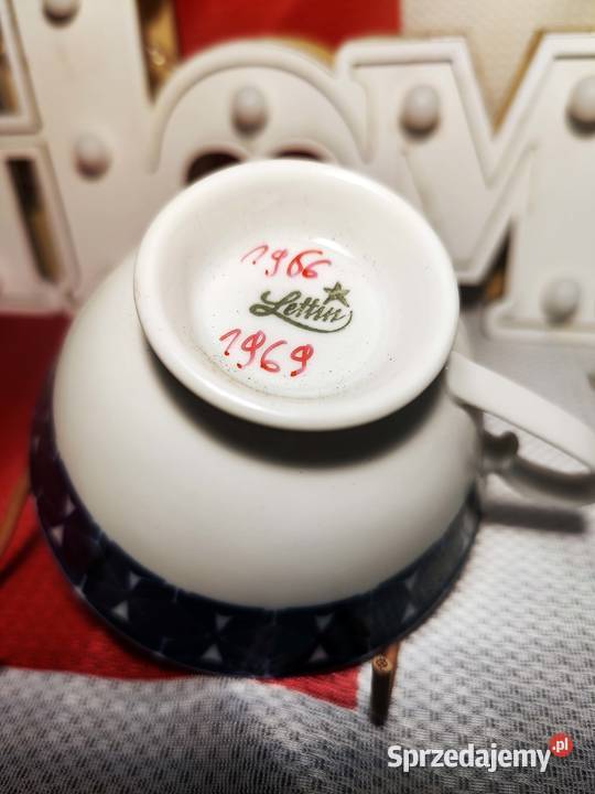 Trio porcelanowe Lettin filiżanka 2 talerzyki Wrocław