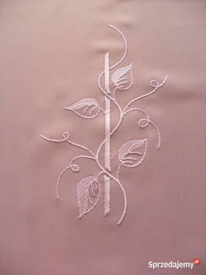 firan gotowawoal biały 78 x 300 haft Wrocław sprzedam