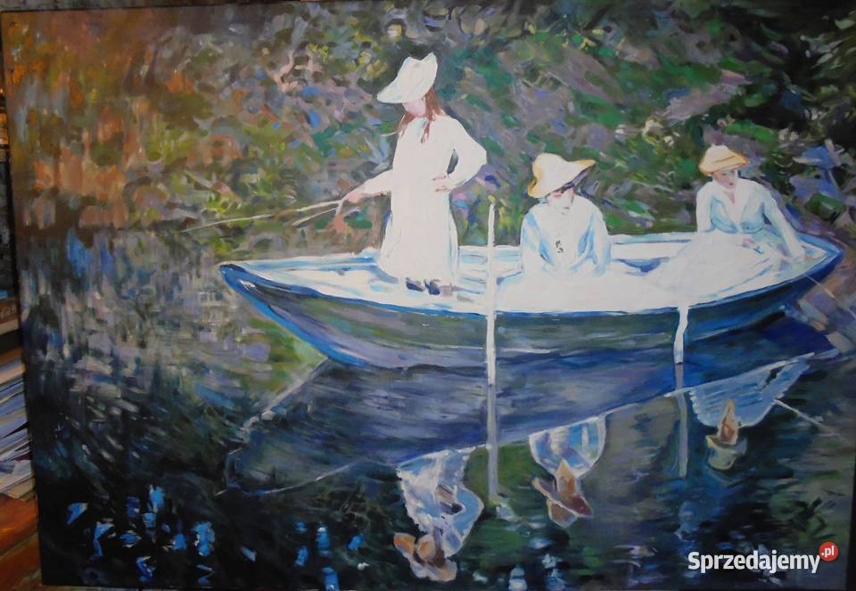 Kopia obrazu Claude Moneta Łódź w Giverny Toruń