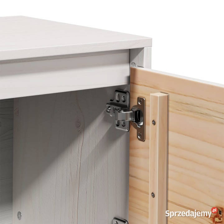 Szafka pod telewizor biała 156x37x45 lite drewno Warszawa