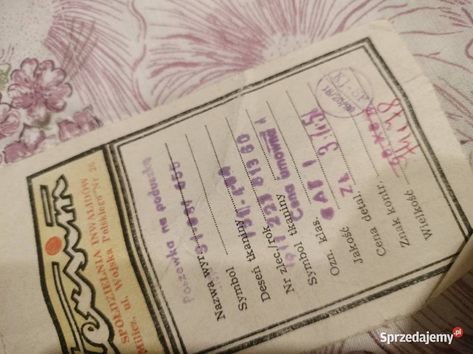 Pościel z czasów PRL Oleśnica sprzedam