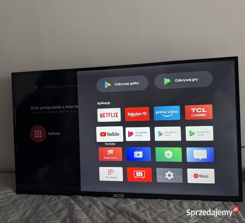 Telewizor TCL 43P615 43 LED 4K Android Wifi HDMI Telewizory Żagań