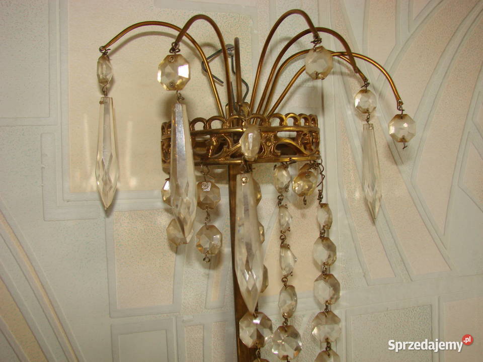 stary mosiężny świecznikkinkiet Pruszcz Gdański