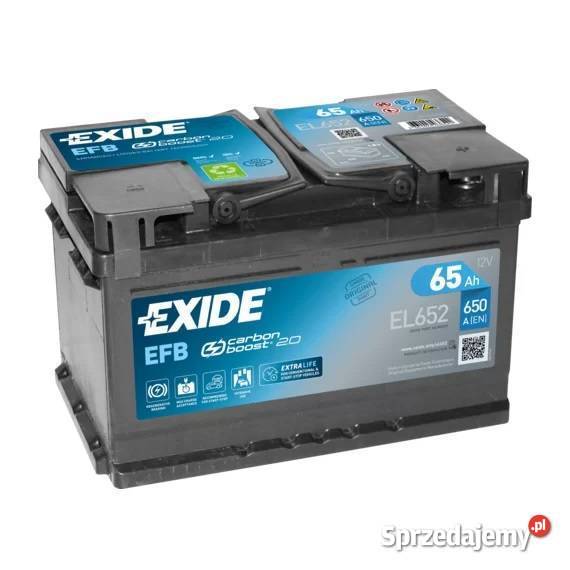 Akumulator Exide Start Stop EFB 65Ah 650A PRAWY