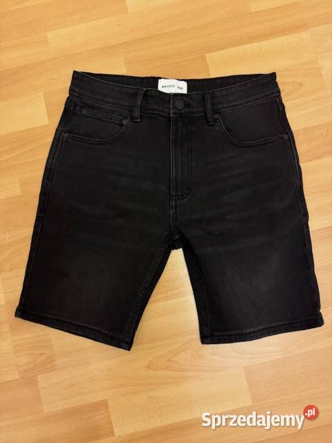 Spodenki męskie 32 jeansowe czarne krótkie Odzież codzienna sprzedam