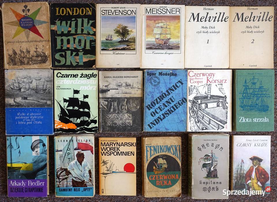 Zestaw literatura Marynistyczna 18 Kętrzyn sprzedam