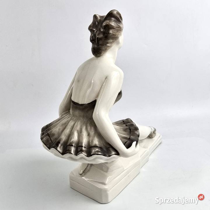 Balerina figurka w stylu Art Deco Olh Sndor Bronisze