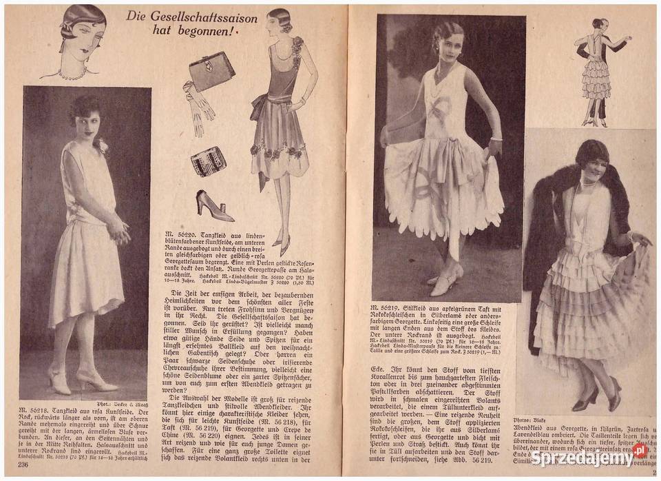 zabytkowa gazeta poczta młodej dziewczyny Antykwariat Warszawa