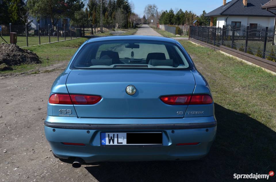 Alfa Romeo 156 Sedan 1999 18 GAZ LPG bezwypadkowy 156 Motoryzacja mazowieckie