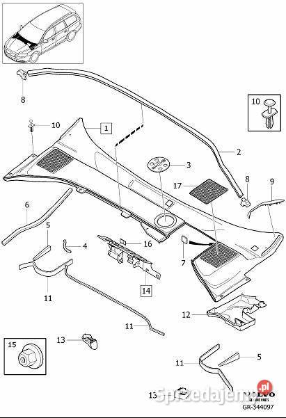 VOLVO S80 V70 XC70 lewa uszczelka pianka Gadgety motoryzacyjne dolnośląskie Bielany Wrocławskie sprzedam