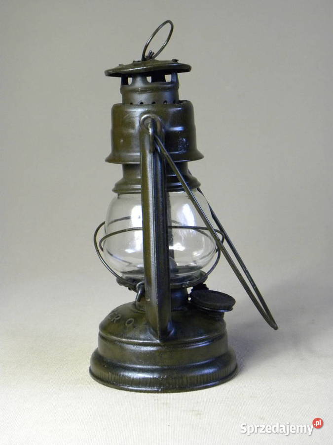 Polska lampa naftowa Jupiter 0 zielon lakier Legnica sprzedam