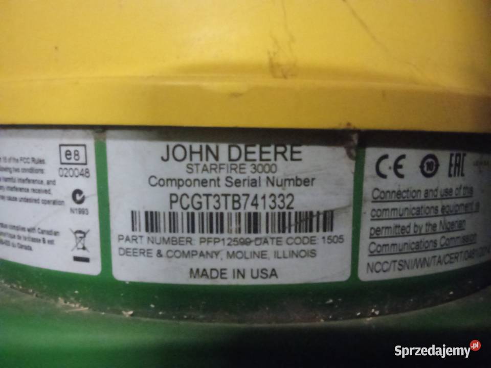 Sprzedam dwie kompletne nawigacje Johe Deere Pozostałe Rossocha