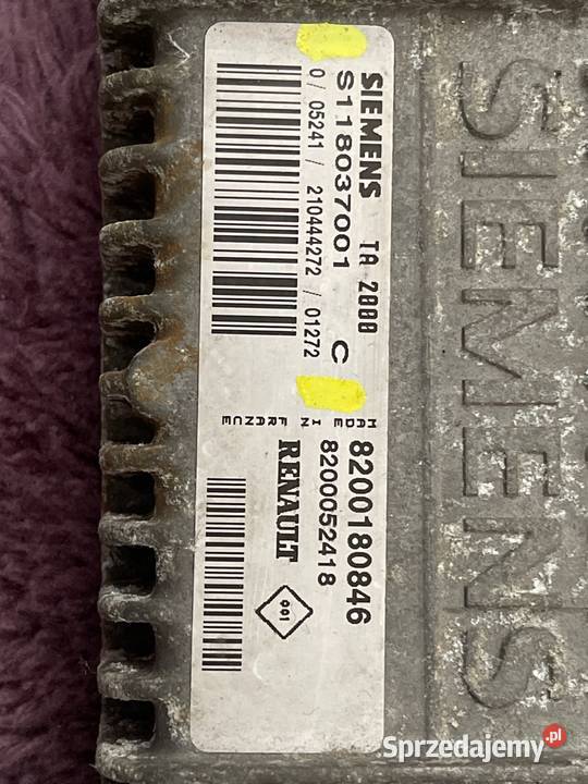 Komputer Renault S118037001 C Margonin
