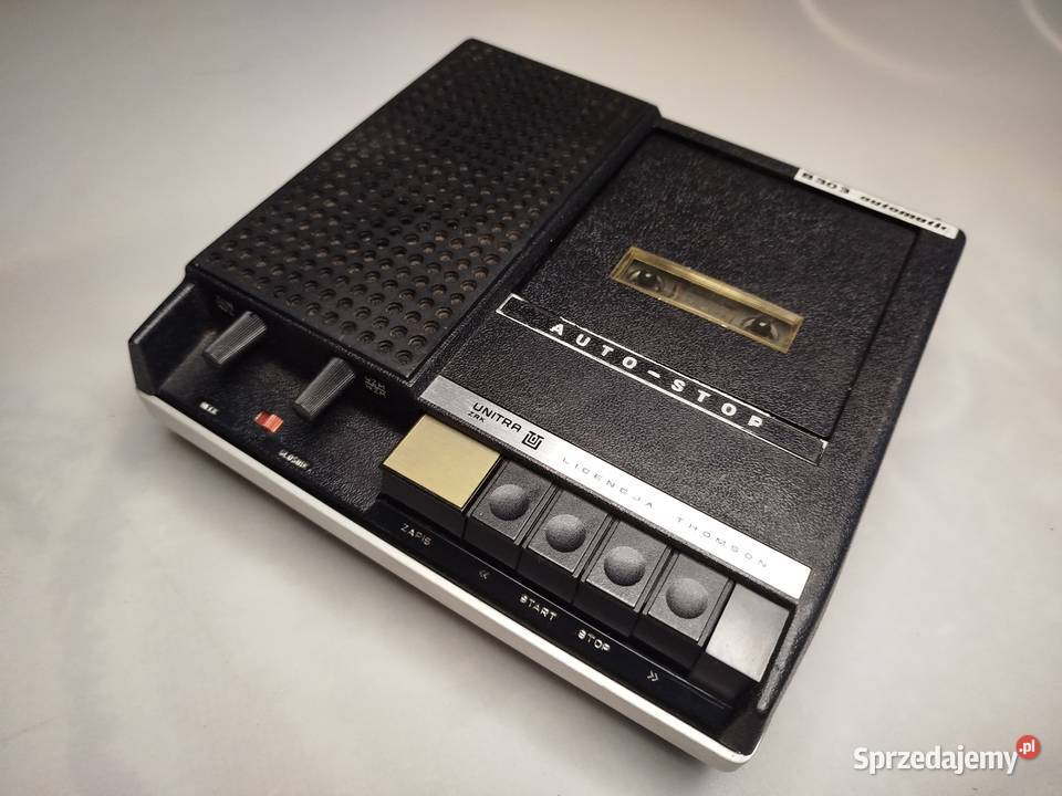 Zabytkowy magnetofon kasetowy Unitra B303 ZRK Zgierz