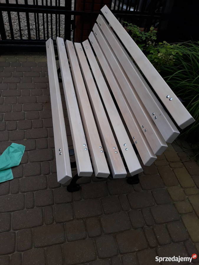 Ławka ogrodowa parkowa nogi żeliwne Ożarów Mazowiecki