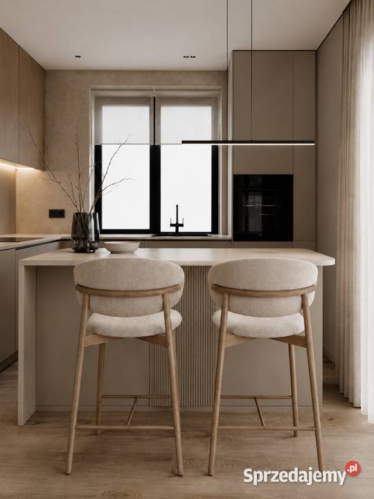 Designerski Hoker Drewniany OLIVIA Nowoczesne Warszawa