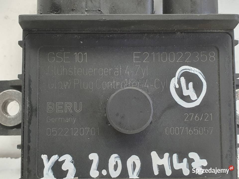BMW X3 E83 20 D PRZEKAŹNIK ŚWIEC ŻAROWYCH Przekaźniki lubelskie Janów sprzedam