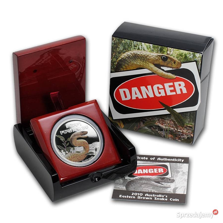 5000 1 oz Proof Silver Australia Eastern Brown Numizmatyka Warszawa sprzedam