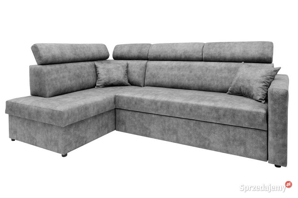 Narożnik Szary Duży z Funkcją Spania WOJTEK II Rzeszów