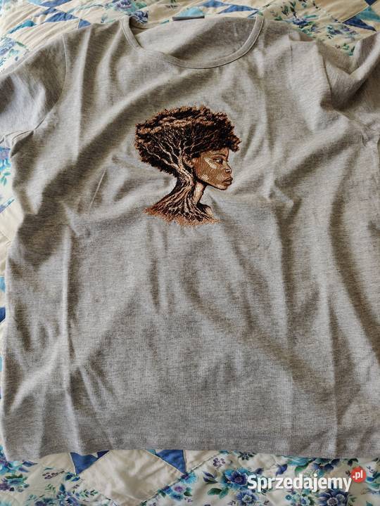 Tshirt bawełniany Lahti PR L szary haft Kraków