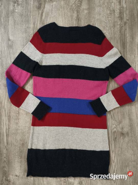 Sweter w wielokolorowe pasy rozmiar 1240 Hajnówka
