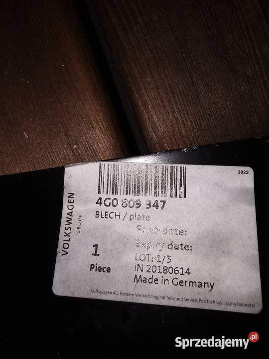 ANOWY AUDI A6 C7 wspornik błotnika wzmocnienie osobowe Karoseria Luzino