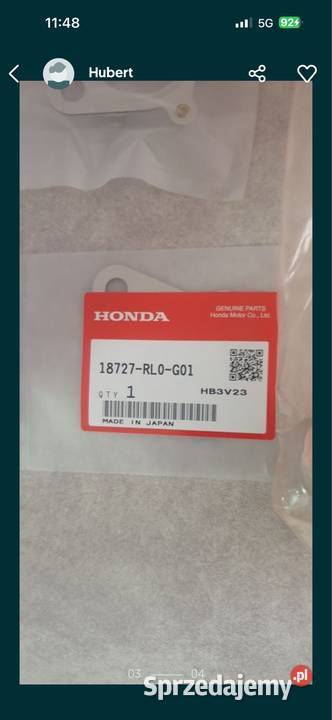 Rura EGR do hondy accord VIII 22 Sokółka