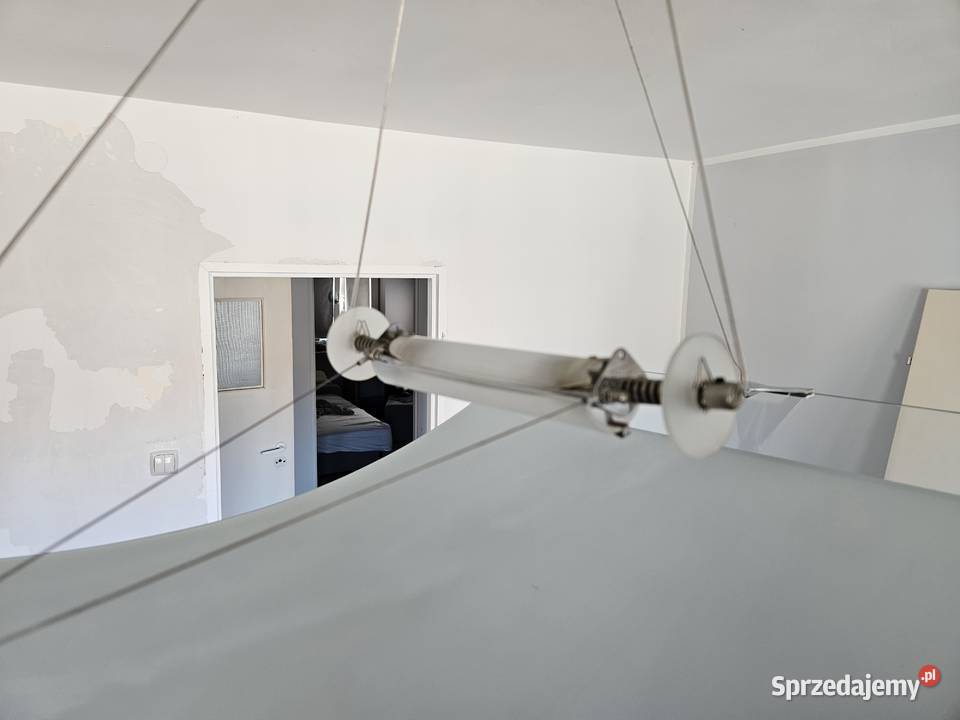 Lampa sufitowa z wiszącą taflą szkła Wrocław