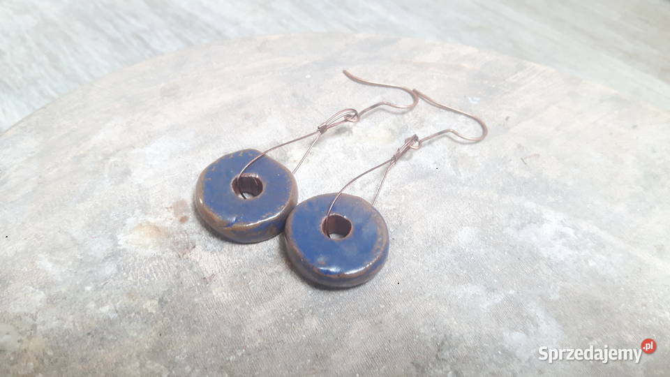 Kolczyki ceramiczne ręcznie wykonane Otwock