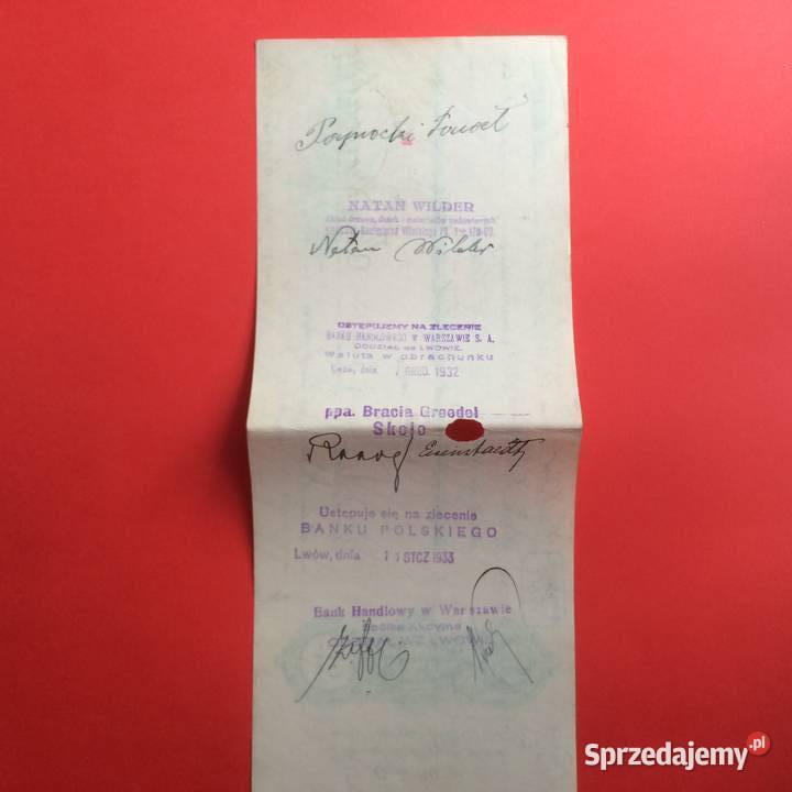 1543 Weksel Wystawiony W Krakowie 40 Szczecin