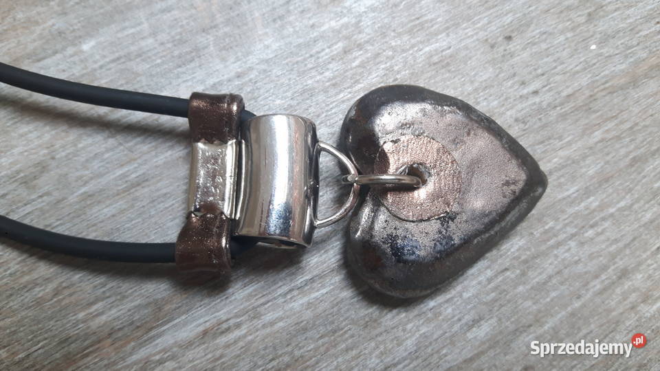 Naszyjnik ceramiczny ręcznie wykonany Otwock