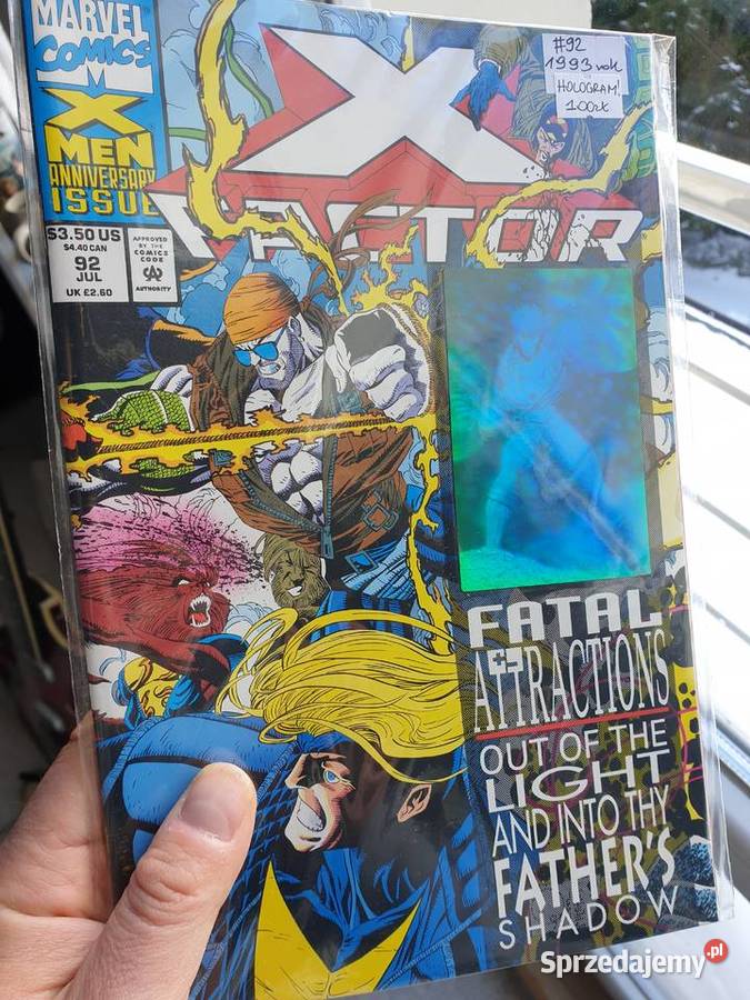 X Factor komiks Marvel USA z hologramem 1993 Amerykańskie pomorskie Gdynia