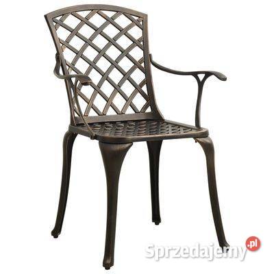 vidaXL Krzesła ogrodowe 4 odlewane aluminium Warszawa