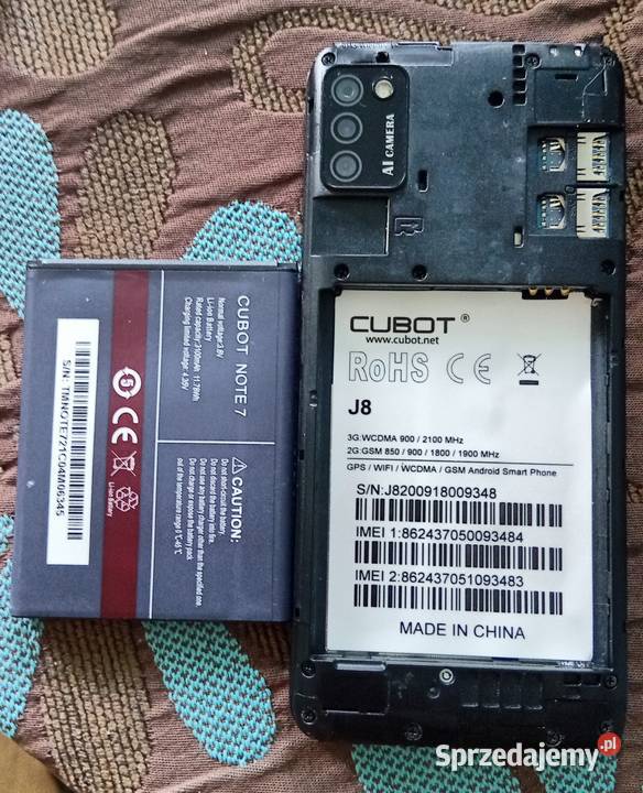 Smartfon telefon Cubot J8 216Gb Elektronika małopolskie Żabno