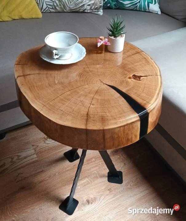 Piękny stolik kawowy Handmade Wyjątkowy Plaster Opole