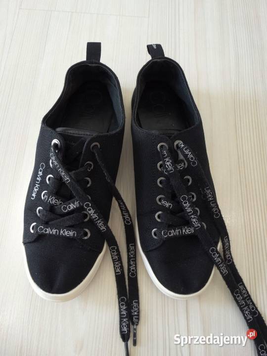 Buty Calvin Klein Sportowe Płócienne Czarne 38 inna podlaskie Łomża