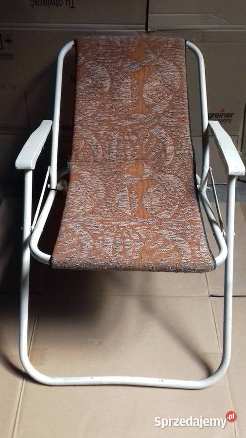 Krzesło plażowe balkonowe ogrodowe leżak rybacki Małkinia Górna