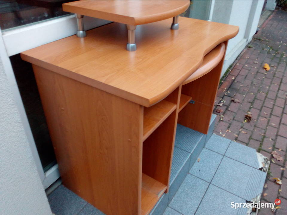 Biurko komputerowe z nadstawką Myszków