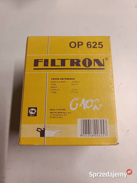 Opel Frontera A Omega A 23 TD FILTR OLEJU OP625 Oleju Janów