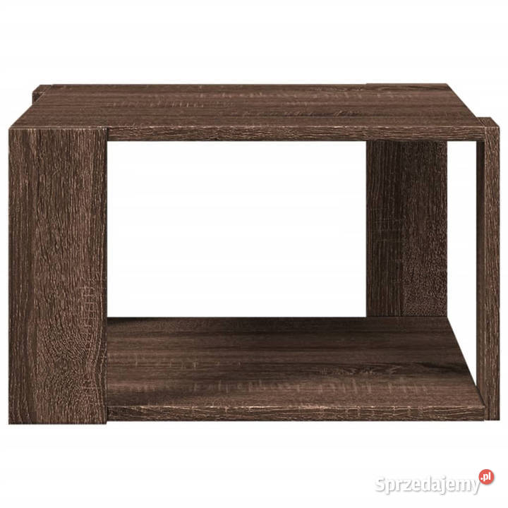 Stolik kawowy brązowy dąb 515x515x30 WM848142