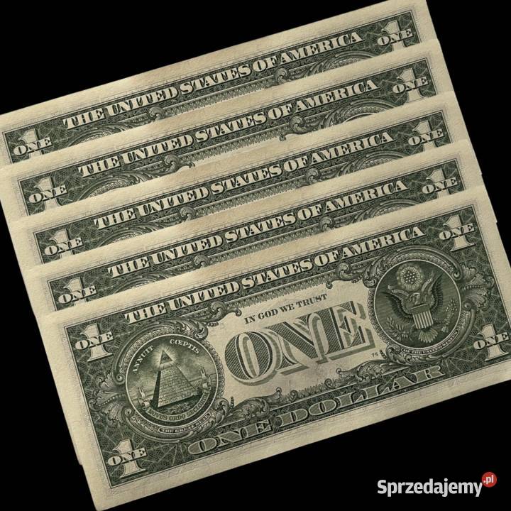 Pakiet 100 banknotów o nominale 1 USD UNC Warszawa