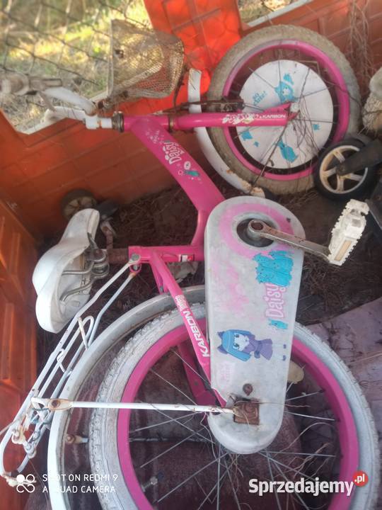 Rowerki dzieci dziewczęce różowe stalowa Zalesie