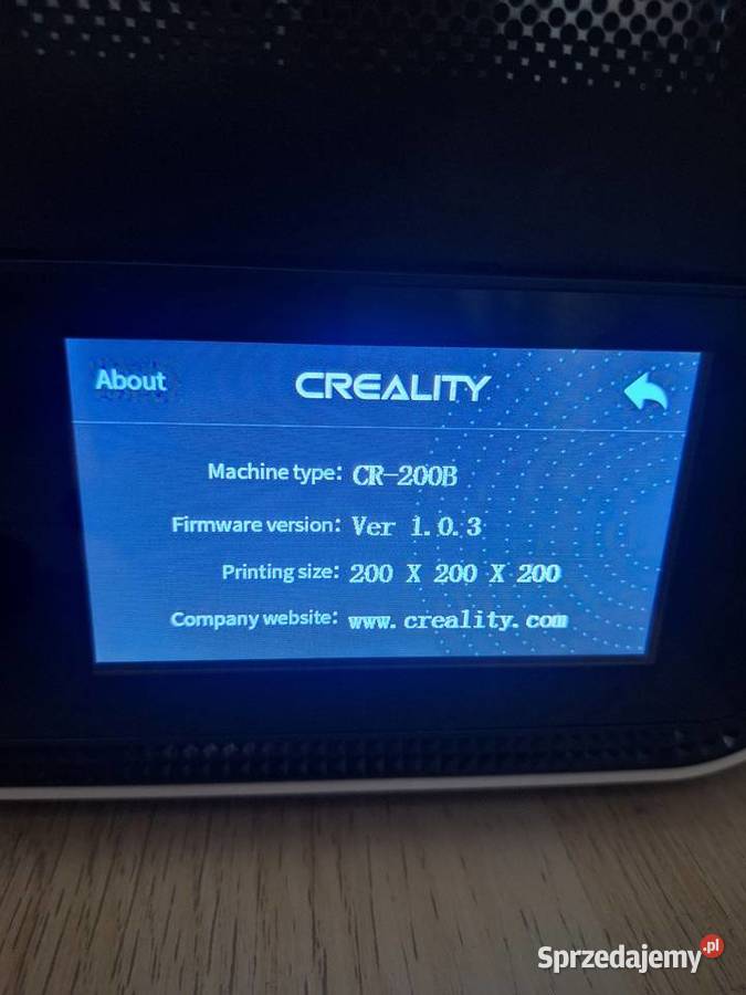 Drukarka 3D Creality CR200B 3 filamenty FV Lutynia