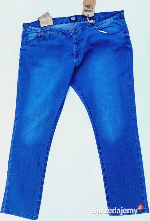 W48 L31 Jeansy męskie Union Blues Skinny Fit Rozmiar 3XL Szczerbice sprzedam